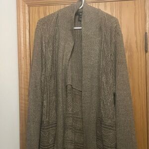 Cozy Brown Knit Cardigan